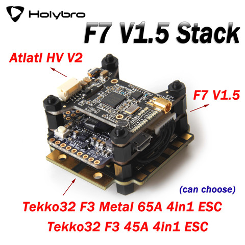 Holybro Kakute F7 V1.5 Контроллер полета стеки Tekko32 F3 Металл 4в1 65A ESC 45A ESC Atlatl HV VTX для длинного диапазона FPV Фристайл ► Фото 1/6