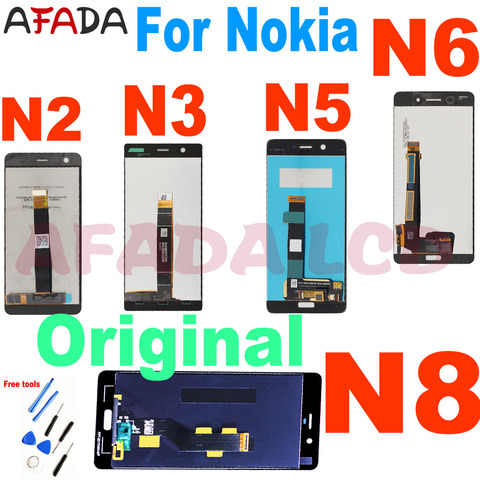 Оригинальный ЖК-дисплей для Nokia 3 N3 TA-1020 TA-1028 TA-1032 TA-1038 для Nokia 5 N5 6 N6 8 N8, сенсорный экран с дигитайзером в сборе ► Фото 1/6
