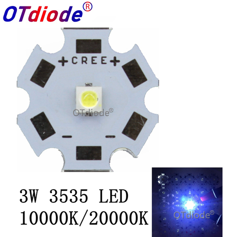 10 шт 1-3 Вт CREE 3535 LED холодный белый 10000K 20000K вспышка светильник высокая мощность светодиодный диодный чип вместо CREE XPE XP-E светодиодный ► Фото 1/6