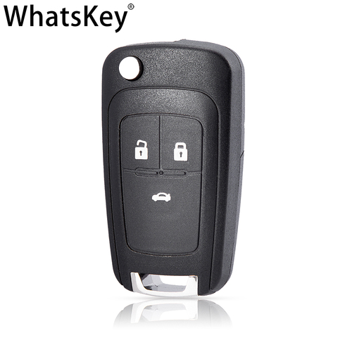 Чехол для автомобильного ключа с 3 кнопками WhatsKey, Складной Дистанционный брелок для Opel Vauxhall Astra H Insignia J Vectra C Omega G Corsa D ► Фото 1/6