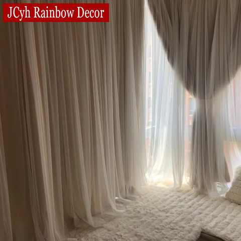Japanese Romantic Blackout Curtain For Living Room Girls Bedroom Blackout Curtains For Window Curtains Party Tulle Drapes Panels ► Фото 1/6