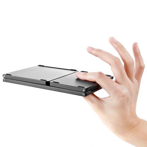 Мини складная клавиатура с перезаряжаемой Bluetooth беспроводной клавиатурой с тачпадом для Windows/Android/ios/Tablet ipad Phone ► Фото 1/6