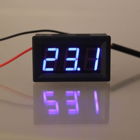 Цифровой термометр DS18B20, водонепроницаемый щуп 0,56 дюйма, 12 В, 24 В, 77UD ► Фото 1/5