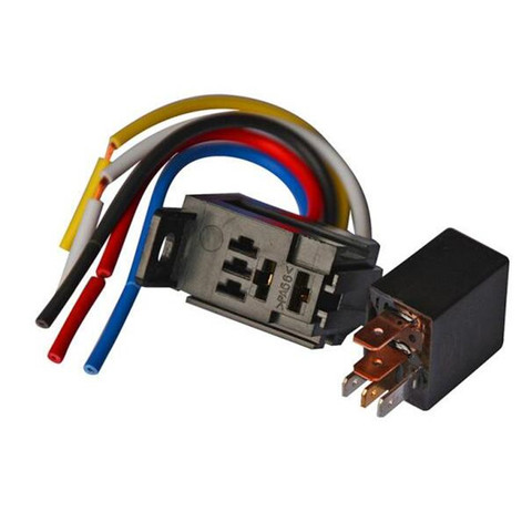 4pin 5pin 40A 12V 24V автомобильный масляный насос, реле кондиционера, Универсальное автомобильное фиолетовое реле ► Фото 1/5