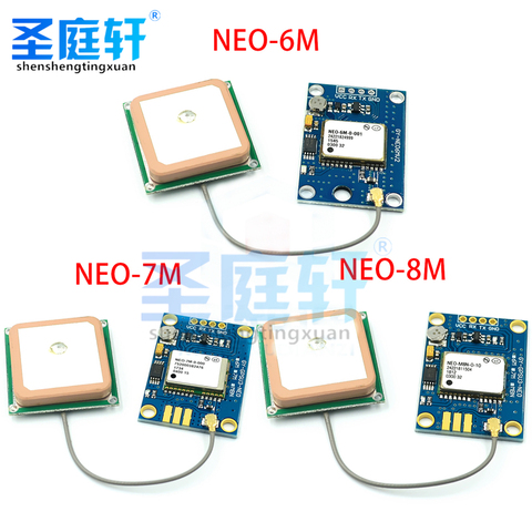 NEO-7M-000 GPS модуль MWC GY-NEO-6M/F7M/8м V2 управления полетом GPS модуль с EEPROM MWC APM2.5 управления полетом с антенной ► Фото 1/5