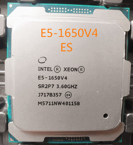 Оригинальный процессор Intel E5 1650V4, 6 ядер, 3,6 ГГц, 15 Мб, 1650, 140 Вт ► Фото 1/2