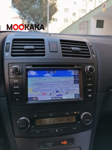 Автомобильный DVD-плеер PX6, Android 10,0, 4 + 64 ГБ, встроенный DSP мультимедийный радиоприемник для Toyota Avensis 2009-2015, GPS-навигация, Wi-Fi, головное устройство ► Фото 1/6
