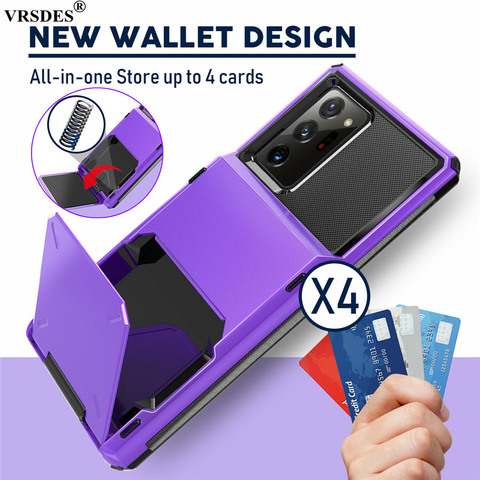 Чехол-кошелек для Samsung Galaxy Note 20 Ultra 10 9 с отделением для кредитных карт и откидной крышкой для Samsung Note20 S20 Ultra S10 S9 S8 Plus ► Фото 1/6