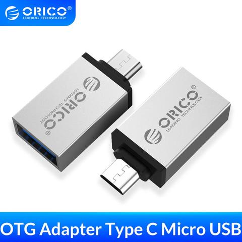 Адаптер ORICO Micro b-Type c OTG USB-c USB 3,0, адаптер для зарядки и синхронизации данных для Xiaomi ► Фото 1/6