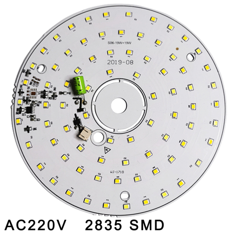 Светодиодный лампы Чип 3 Вт, 6 Вт, 12 Вт, 18 Вт AC 220V 240V умная ИС (интеграционная схема) нет необходимости в драйвере 
