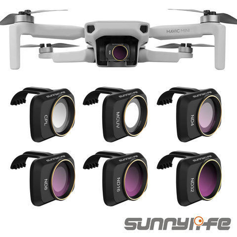 Аксессуары Sunnylife для DJI Mavic Mini UV CPL, Профессиональный фильтр ND8 ND16 ND32 ND4, стекло для MAVIC Mini, фильтр для объектива ► Фото 1/6