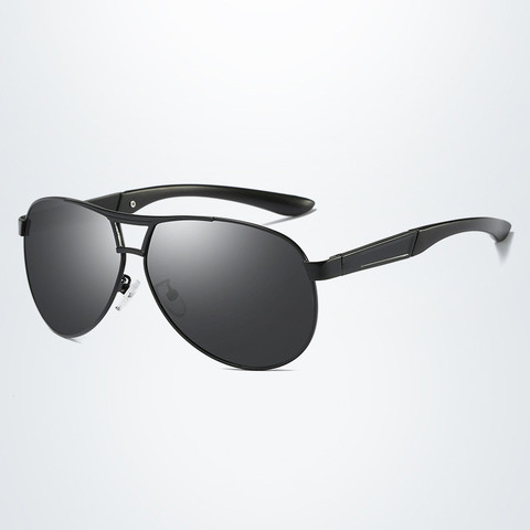 Солнцезащитные очки-авиаторы Мужские поляризационные, классические брендовые дизайнерские винтажные солнечные очки для вождения, UV400 ► Фото 1/6