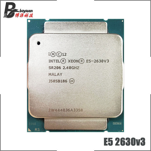 Процессор Intel Xeon E5-2630V3 E5 2630v3 E5 2630 v3, 2,4 ГГц, Восьмиядерный 16-поточный ЦПУ, 20 МБ, 85 Вт, LGA 2011-3 ► Фото 1/1