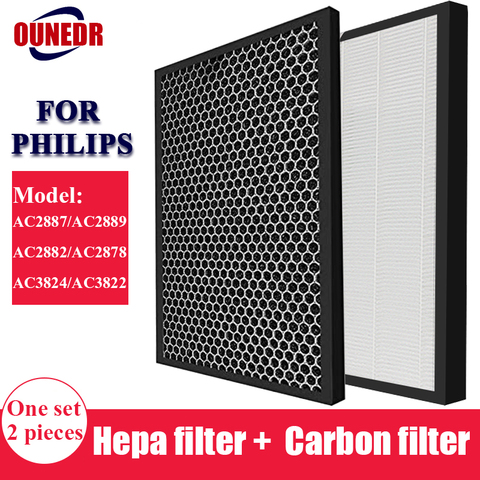 Сменный HEPA или угольный фильтр FY2422 FY2420 для Philips очиститель воздуха AC2887 AC2889 C2882 AC2878 C3824 AC3822 ► Фото 1/4