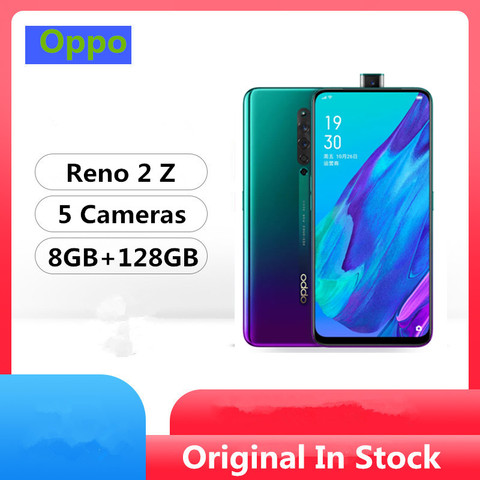 Мобильный телефон Oppo Reno 2 Z, Helio P90, 6,5 дюйма, 2340X1080, 8 Гб ОЗУ 128 Гб ПЗУ, 48 Мп + 8 Мп + 2 Мп + 2 Мп + 16 Мп, VOOC 3,0, в наличии ► Фото 1/6