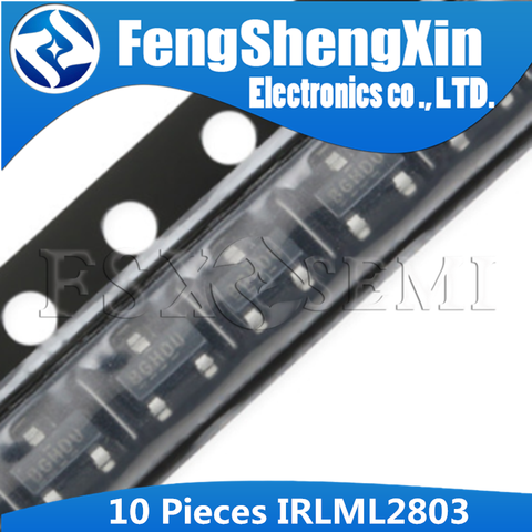 10 шт. IRLML2803 SOT23 IRLML2803TR SOT-23 IRLML2803TRPBF SOT Power MOSFET ► Фото 1/1