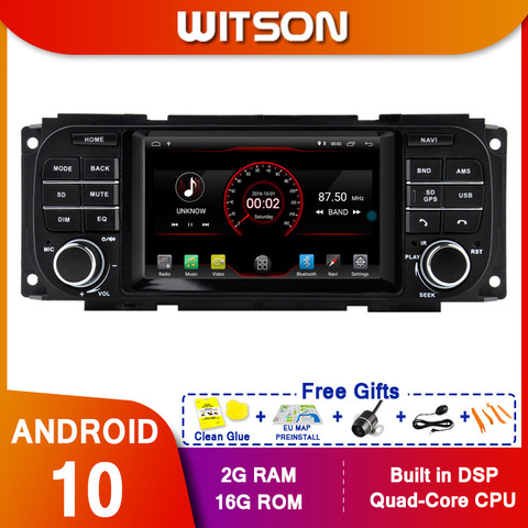 Автомобильный мультимедийный плеер WITSON android 10 дюймов для CHRYSLER GRAND VOYAGER радио GPS DVD ► Фото 1/5