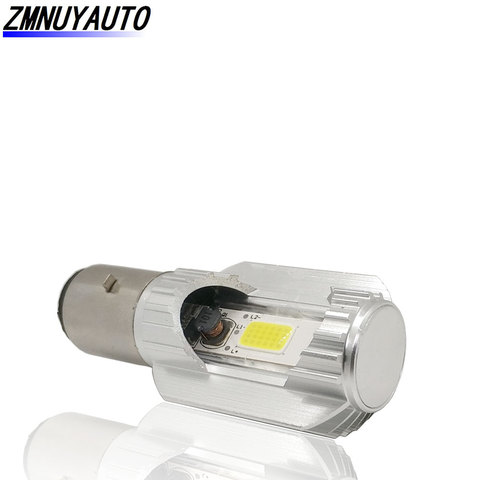 Светодиодные лампы для мотоциклетных Фар H4 H6 BA20D COB Led 1500LM, лампа ближнего и дальнего света для скутера, мотоцикла, квадроцикла, аксессуары, пр... ► Фото 1/6