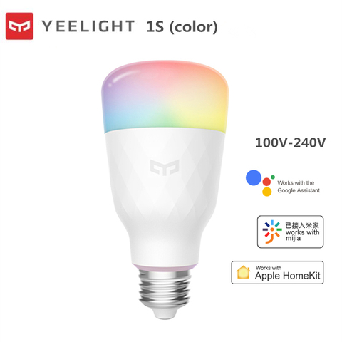 Умная Светодиодная лампа Yeelight 1S / 1SE RGB цветная E27 WIFI голосовой пульт дистанционного управления Global для Xiaomi APP Mi Home homekit умный дом ► Фото 1/6