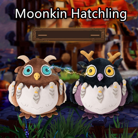 50 см Moonkin Hatchling плюшевые игрушки куклы Moonkin Детские Мультяшные чучела животных поп вау плюшевые игрушки Moonkin подарок на день рождения ► Фото 1/6