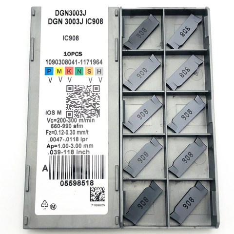 DGN2002C DGN3003J IC908 2 мм 3 мм канавочный инструмент новые станки с ЧПУ Фрезерный инструмент токарный инструмент для металла DGN 3003J токарный инструме... ► Фото 1/6