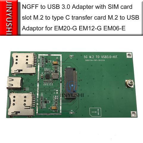 M.2 к USB адаптеру NGFF к type C, карта передачи для всех M.2 модемов FN980m, EM7565, SIM8200EA, FM150 ► Фото 1/3