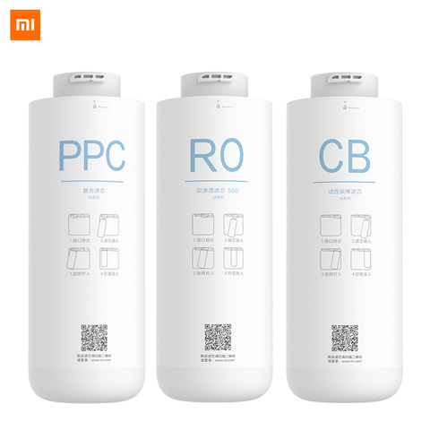 Оригинальный фильтр очистителя воды Xiaomi PPC, Композитный фильтр, фильтр обратного осмоса, задний фильтр с активированным углем для C1 и MRB23 ► Фото 1/6