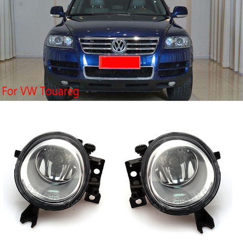 Автомобильные передние противотуманные фары светильник s для VW Touareg 2003 2004 2005 2006 2007 2008 Авто-Стайлинг h11 55 Вт галогенные Противотуманные фары Дневные Фары Светильник противотуманная фара ► Фото 1/6