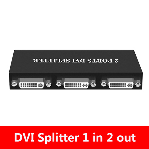 1x2/1x4 порта DVI Split ter 1 в 2 Out/ 1 в 4 Out Split 1 видео сигнал на 2/4 дисплеи с адаптером питания для ЕС, США, Великобритании или Австралии ► Фото 1/6