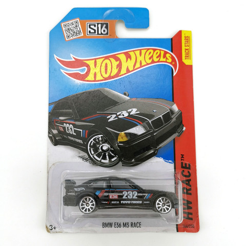 Автомобили Hot Wheels 1/64 BMW E36 M3 RACE металлические Литые коллекционные модели автомобилей детские игрушки ► Фото 1/4