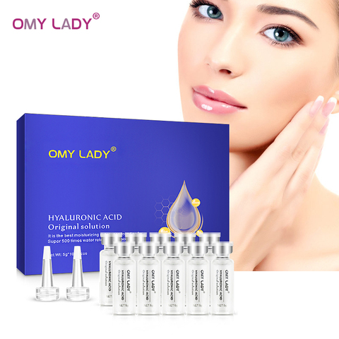 10 шт. OMY LADY, гиалуроновая кислота, оригинальный раствор, сыворотка для лица, против старения, глубокое увлажнение, против морщин, уход за кожей, эссенция лица ► Фото 1/6