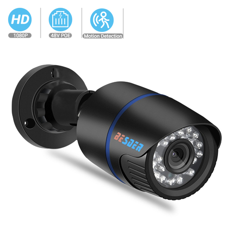 BESDER 2,8 мм широкая ip-камера 1080P 960P 720P ONVIF P2P Обнаружение движения RTSP Email Alert XMEye 48V наружняя камера видеонаблюдения POE CCTV наружная ► Фото 1/1