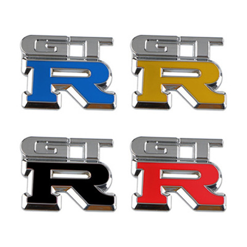 Металлические наклейки GTR с логотипом автомобиля, наклейки R GT, ярлык знаков для Nissan Nismo GT-R, R32, R33, R34, R35, 370Z ► Фото 1/6