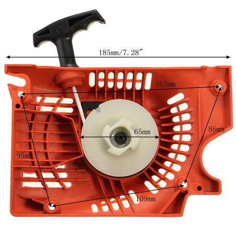 Стартер Recoil Pull для китайской бензопилы 4500 5200 5800 45 52cc 58cc Raptor красный газон стартер для косилки ► Фото 1/6