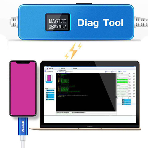 Инструмент Magico Diag DFU, пурпурный экран для iPhone 6 7 8 X и IPAD, распаковка данных по Wi-Fi для чтения и записи без снятия жесткого диска ► Фото 1/6