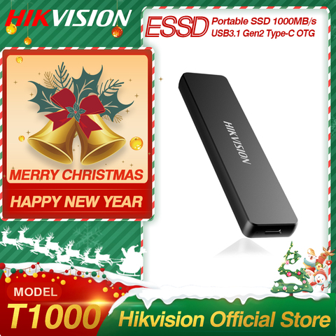 Hikvision оригинальный портативный SSD 512GB внешний SSD 1 ТБ дисковый накопитель 256GB SSD USB3.1 Type-C Gen2 твердотельный диск PC Замена hdd ► Фото 1/6