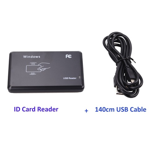 Считыватель смарт-карт с USB портом EM4001 125 кГц, RFID ID, бесконтактная чувствительность, поддержка оконной системы портов ► Фото 1/4