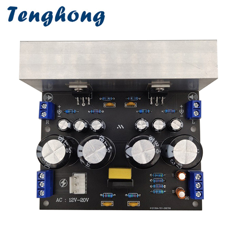 Плата усилителя чистой мощности Tenghong LM1875, Плата усилителя звука 30 Вт * 2, двухканальный 2,0 стерео усилитель звука, Наборы для творчества ► Фото 1/6