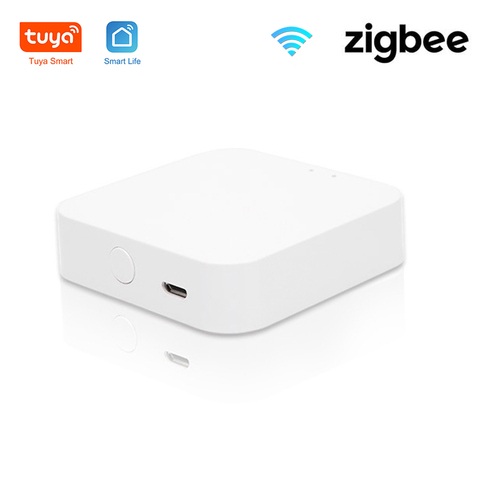 Беспроводной мост Tuya Zigbee Hub, Wi-Fi дистанционное управление через приложение для устройств Zigbee через приложение Smart Life, работает с Alexa Google Home ► Фото 1/6