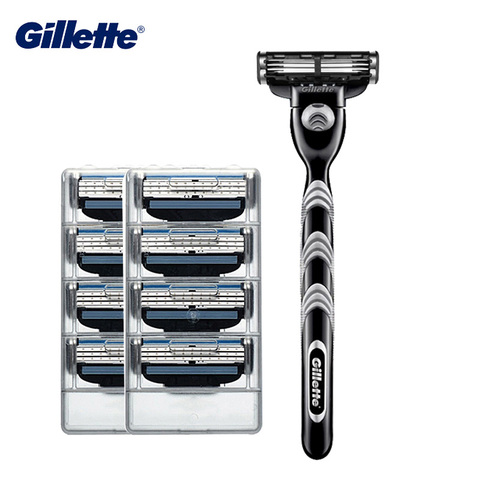 Gillette Mach 3 бритва, безопасное бритвенное лезвие для мужчин, бритва для бритья и удаления волос, профессиональная бритва для бритья ► Фото 1/6