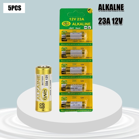 5 шт. Щелочная сухая Батарея 12V 23A 21/23 A23 E23A MN21 MS21 V23GA L1028 небольшие батареи музыкальная шкатулка для плюшевых игрушек, дверной звонок, пульт дистанционного управления Управление и т. д ► Фото 1/6