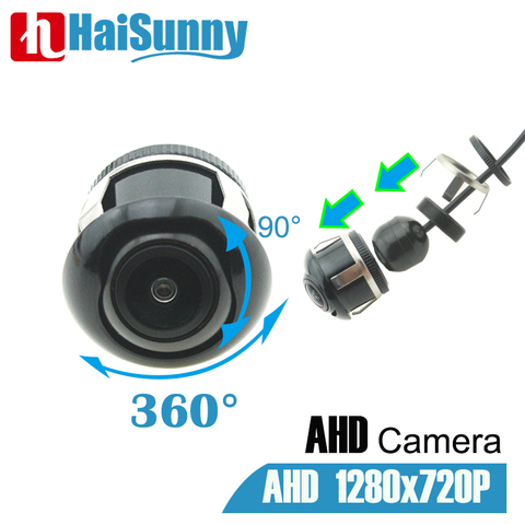 AHD Автомобильная камера заднего вида с боковым и передним обзором, 360 дюймов, без слепых зон, ночное видение для Android, AHD Автомобильный DVD монитор головного устройства ► Фото 1/1