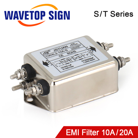 WaveTopSign Power EMI Filter CW4L2-10A-T/S CW4L2-20A-T/S Однофазный AC 115V / 250V 20A 50/60HZ Бесплатная доставка ► Фото 1/6