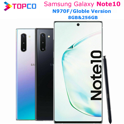 Samsung Galaxy Note10 N970F Примечание 10 оригинальный мобильный телефон Exynos 9825 Octa Core 6,3 