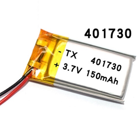 3,7 V 150mAh 401730 литий-полимерный литий-ионный аккумулятор портативный навигатор для Mp3 GPS bluetooth камеры 4*17*30 мм ► Фото 1/1