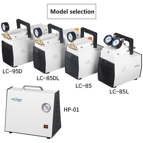 Безмасляный мембранный вакуумный насос с положительным и отрицательным давлением маленький портативный лабораторный всасывающий фильтр Электрический Всасывающий Насос ► Фото 1/6