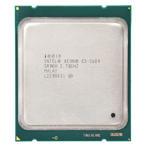 Процессор Intel Xeon E5 2680 _ 2,7 ГГц 20 МБ кэш 8 GT/s LGA 2011 CPU подходит для материнской платы X79 ► Фото 1/2