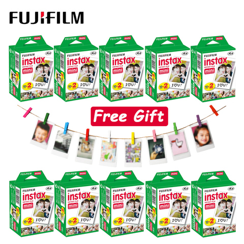 Фотобумага Fujifilm Instax Mini LiPlay, 10- 100 листов, 11, 9, 8, 7s, 70, 90 звеньев, фотобумага с белыми краями для мгновенной камеры Polaroid ► Фото 1/6