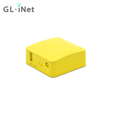 GL-iNET, мини-умный маршрутизатор, высокопроизводительный дорожный маршрутизатор с функцией openvpn USB2.0 брандмауэра, быстрая доставка ► Фото 1/6