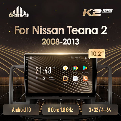 KingBeats штатное головное устройство For Nissan Teana J32 2008 - 2013 GPS Android 10 автомагнитола на андроид магнитола For Ниссан Теана J32 For автомобильная мультимедиа Octa Core 8 core*1.8G No 2din 2 din dvd ► Фото 1/6
